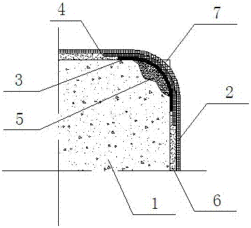 A frp reinforced rectangular column with corner reinforcement and its construction method