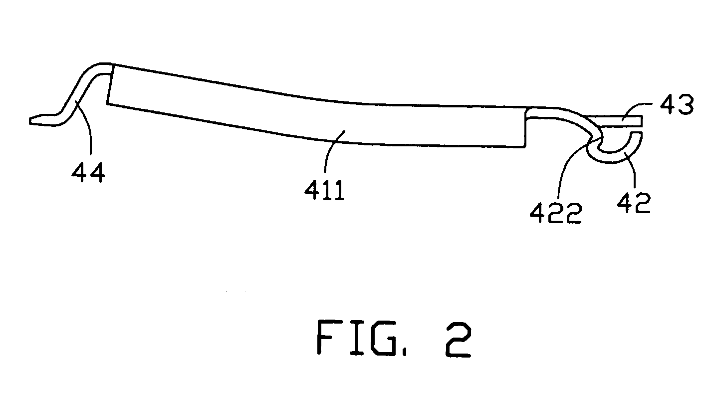 Land grid array connector with horizontal stop