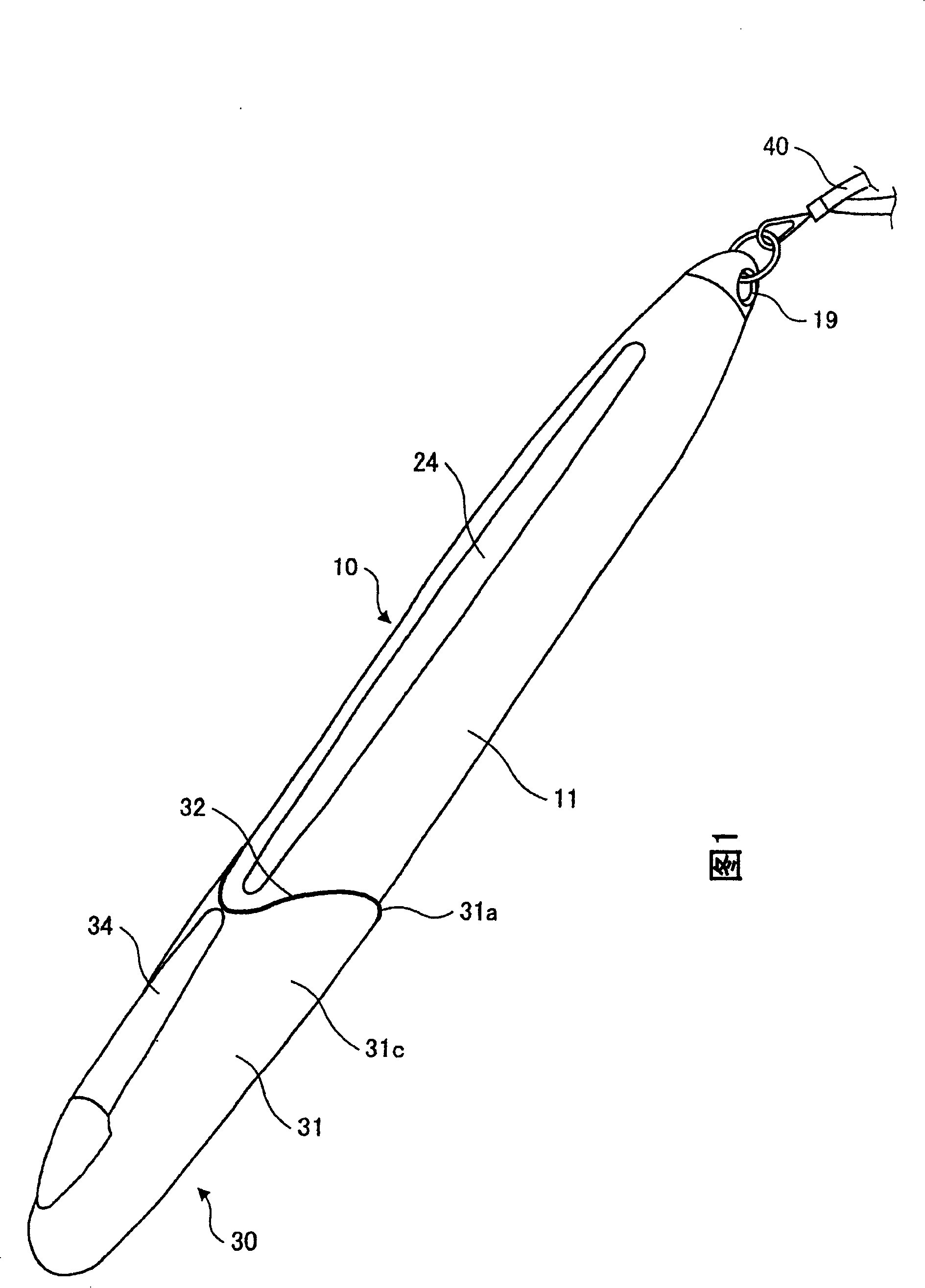 Pen input device and used sensor element