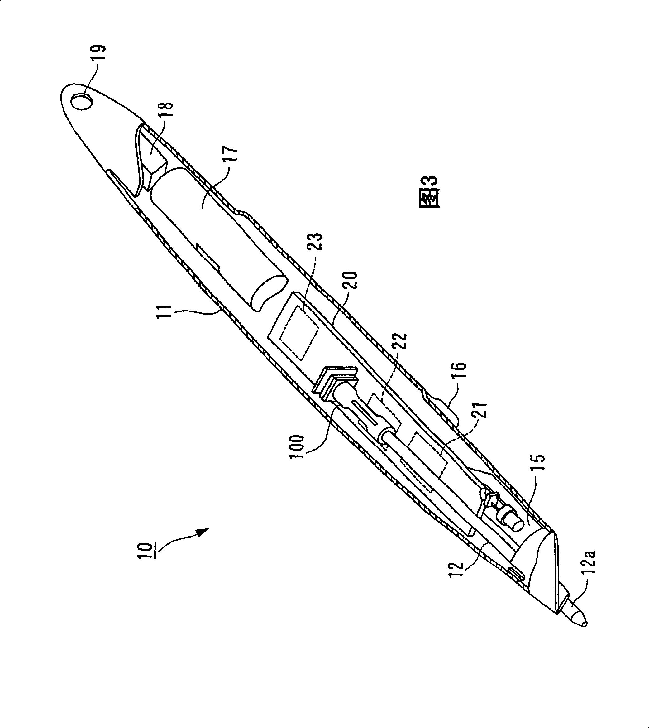 Pen input device and used sensor element