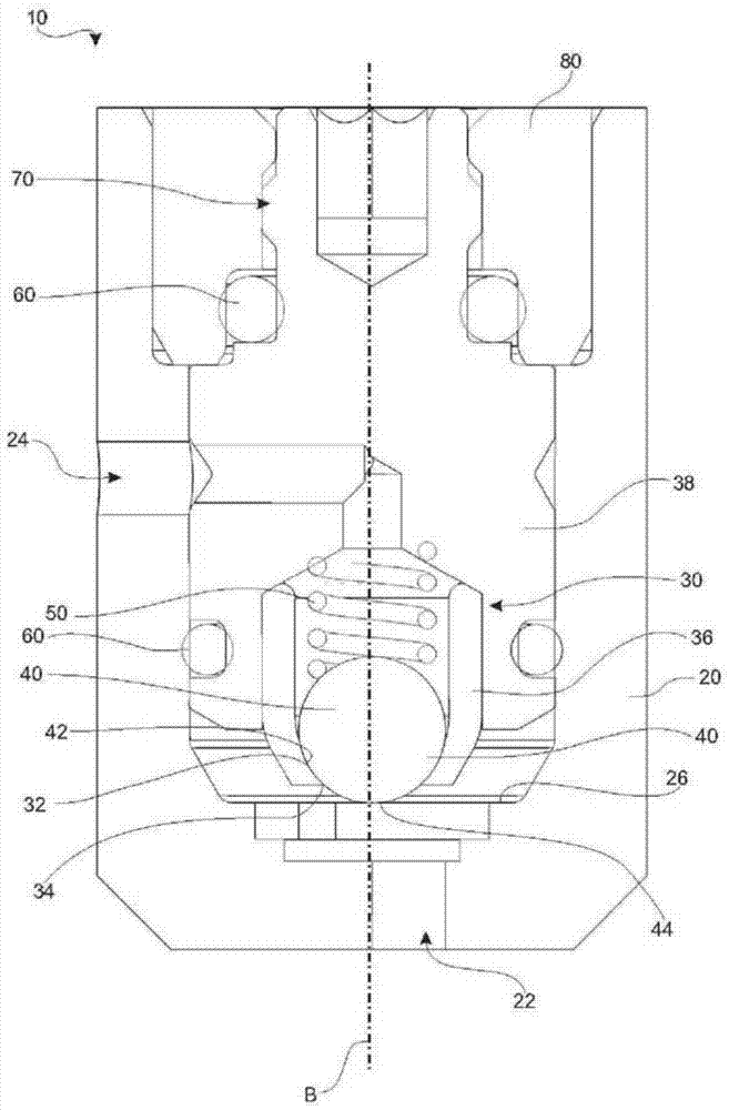 Regulating valve for regulating the hydraulic volume flow