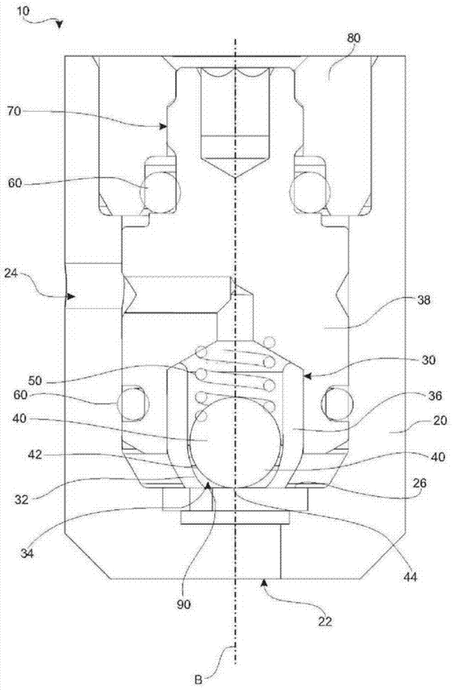 Regulating valve for regulating the hydraulic volume flow