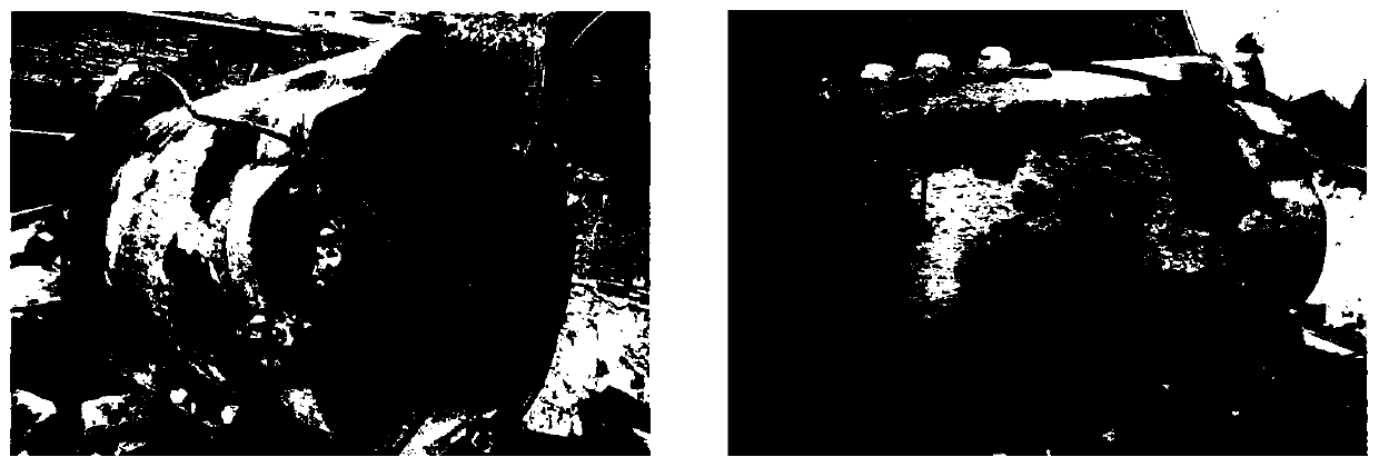 Asymmetric blasting method for dismantling milling coal hole sleeve