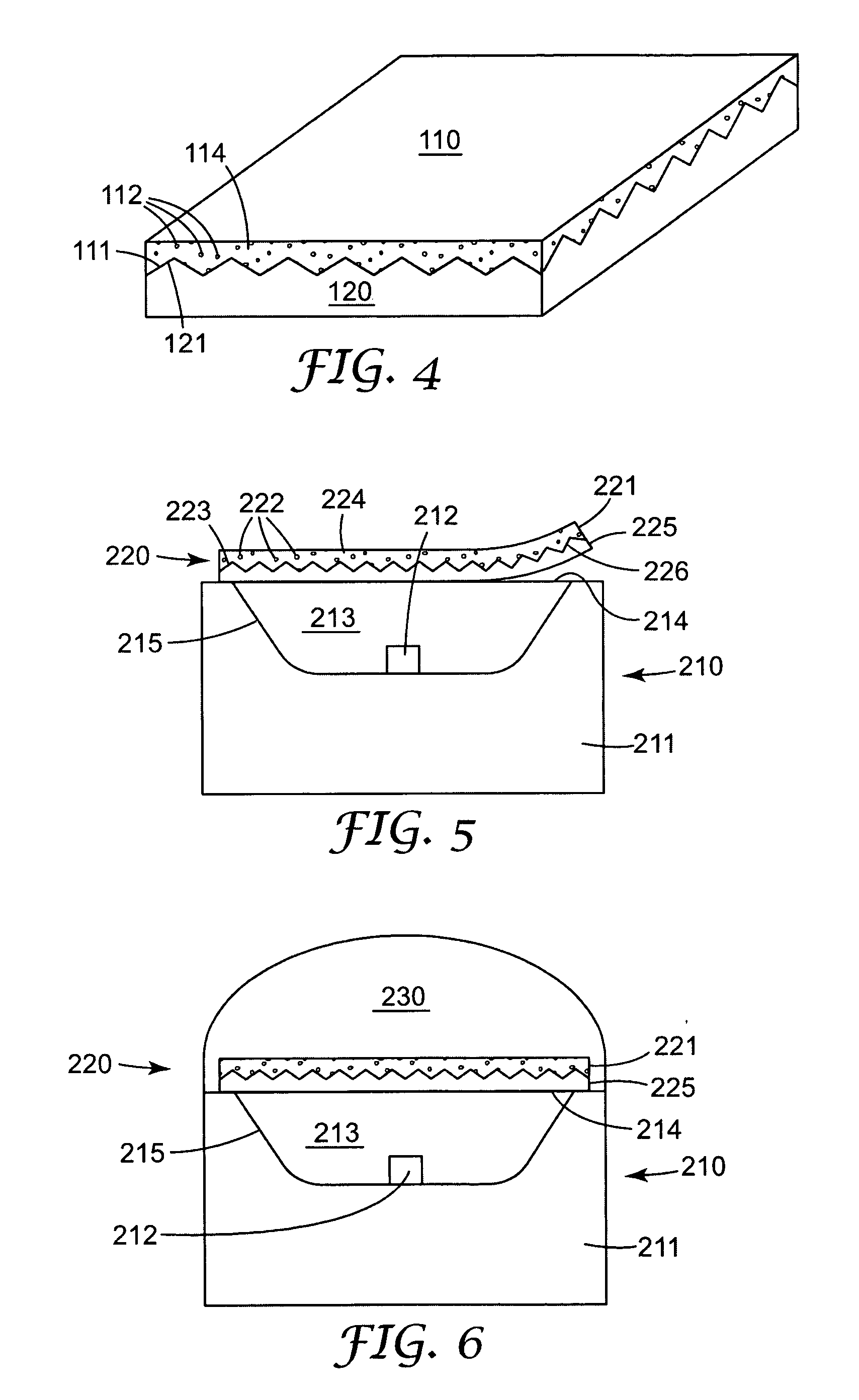 Structured phosphor tape article