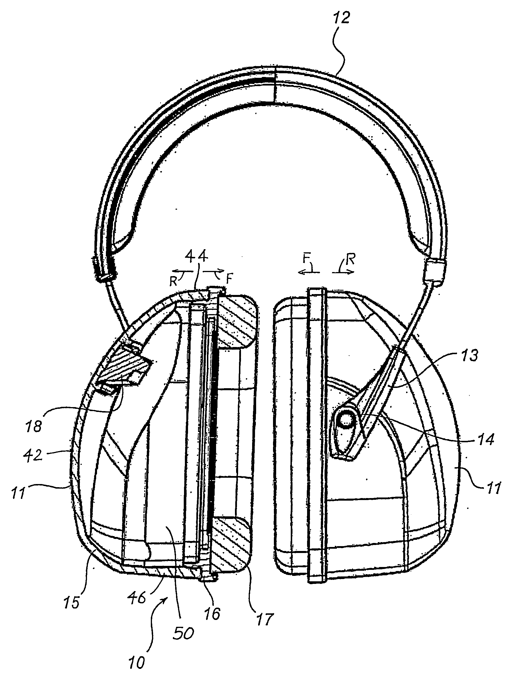 Cap for use as hearing protection