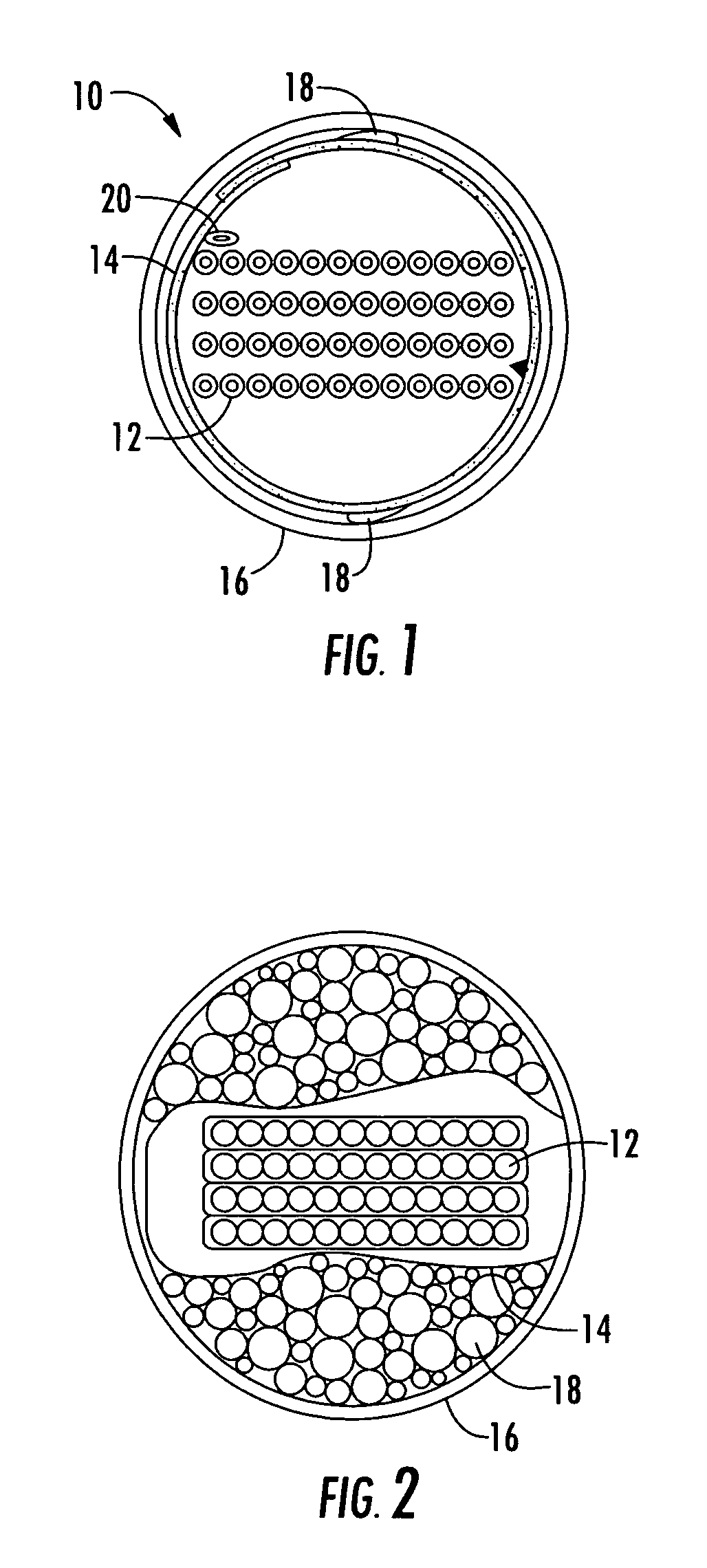 Gel-free buffer tube with adhesively coupled optical element