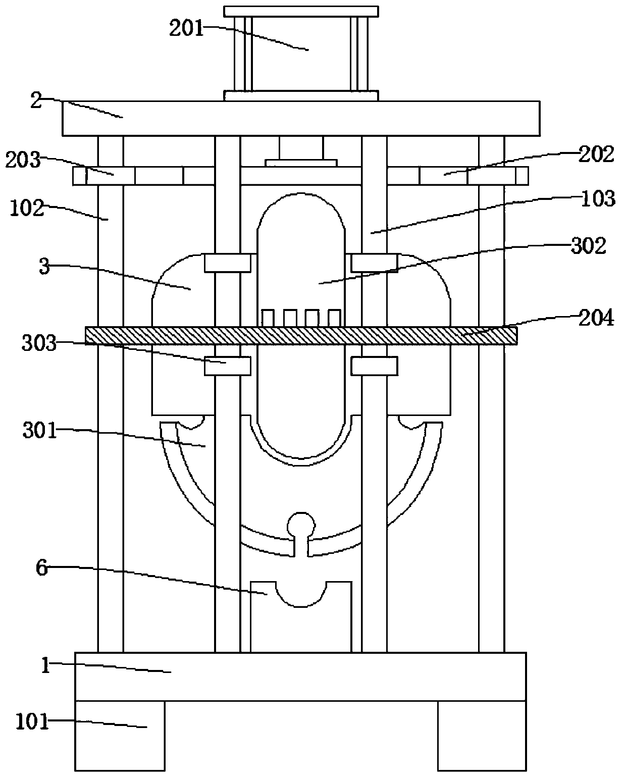 Steel wire rope cutting device
