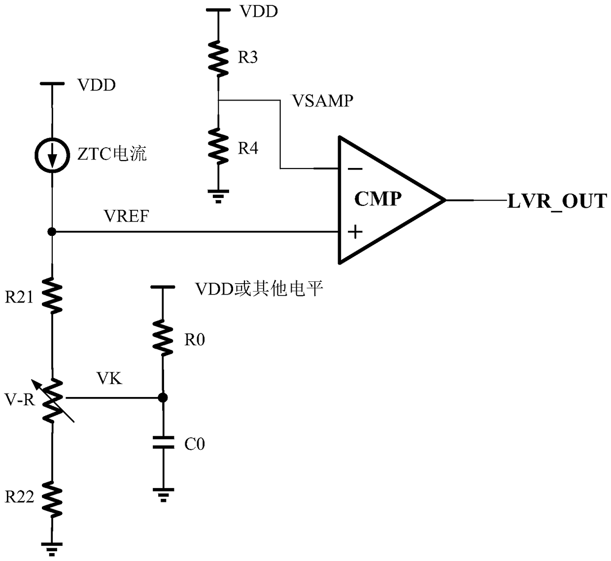 Low voltage reset circuit