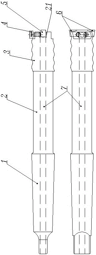 Combined cutting tool and processing method for processing holes