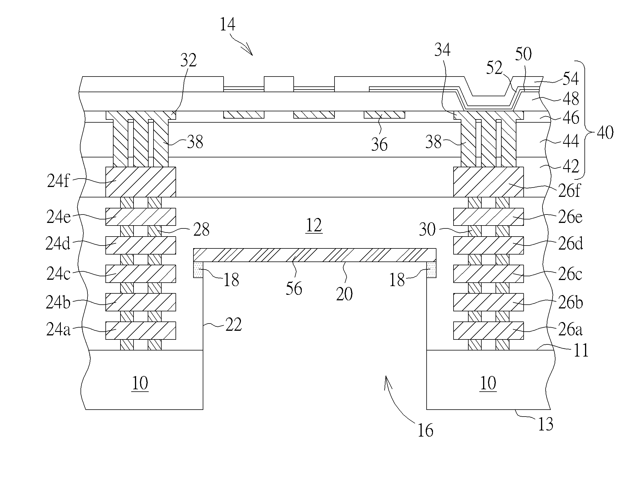 Method for forming MEMS structure with an etch stop layer buried within inter-dielectric layer