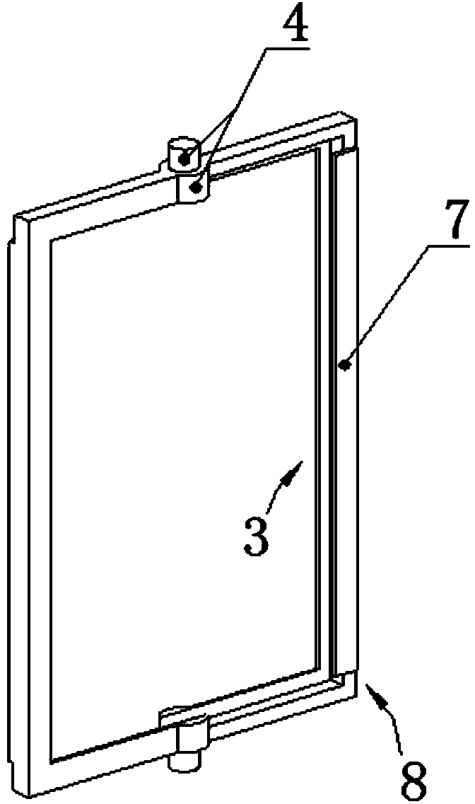 Glass window with window sash capable of being rotated freely