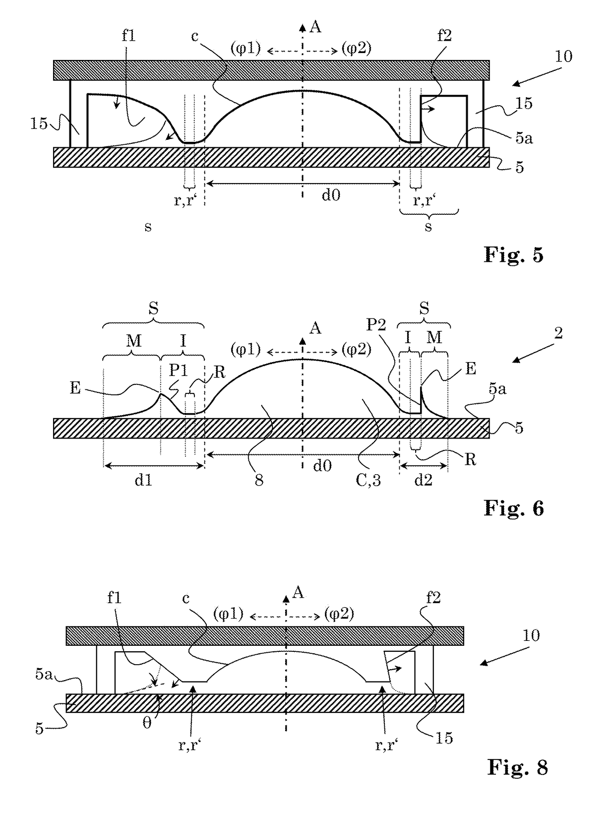 Manufacture of optical elements by replication and corresponding replication tools and optical devices
