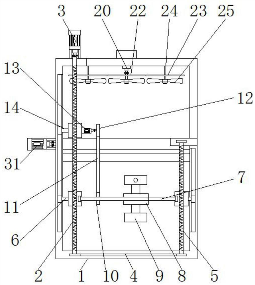A cleaning device for computer production with drying function