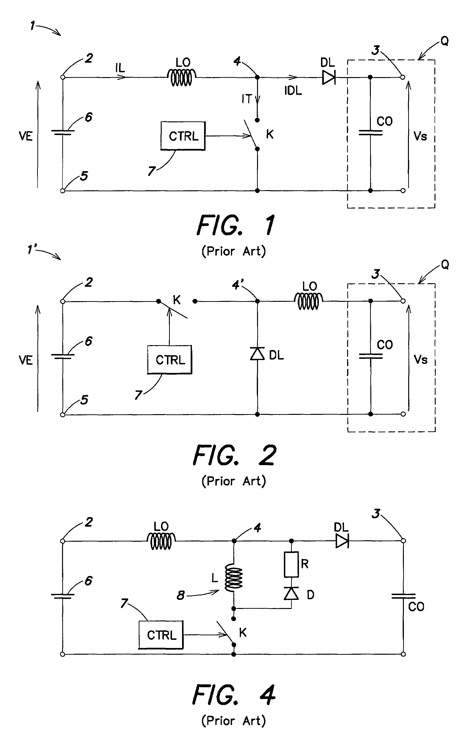 Auxiliary switching circuit for a chopping converter