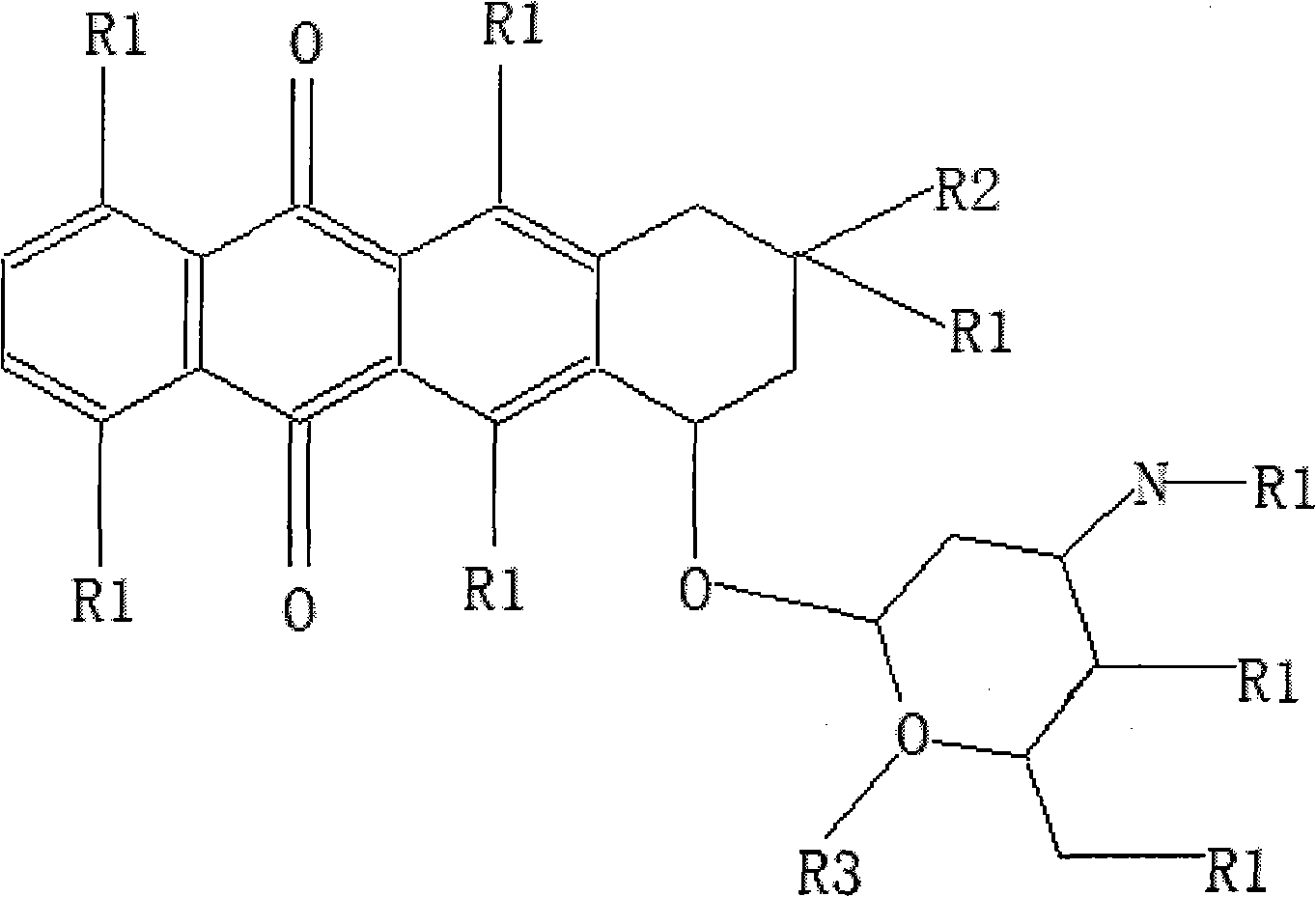 Application of anthracene nucleus antibiotic and its pharmaceutical salt for treating retinal vein occlusion