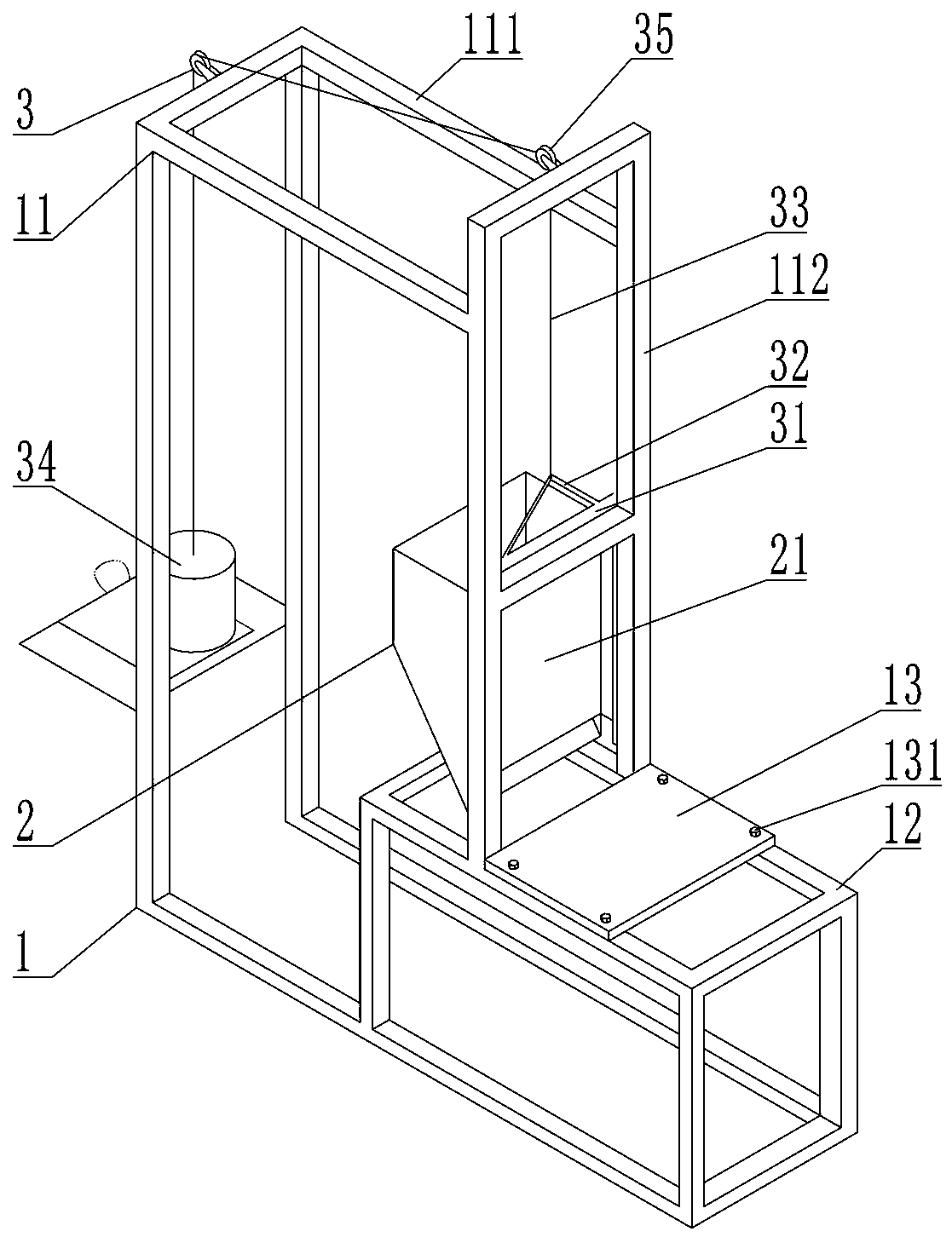 Retaining structure impact load simulation test device and method