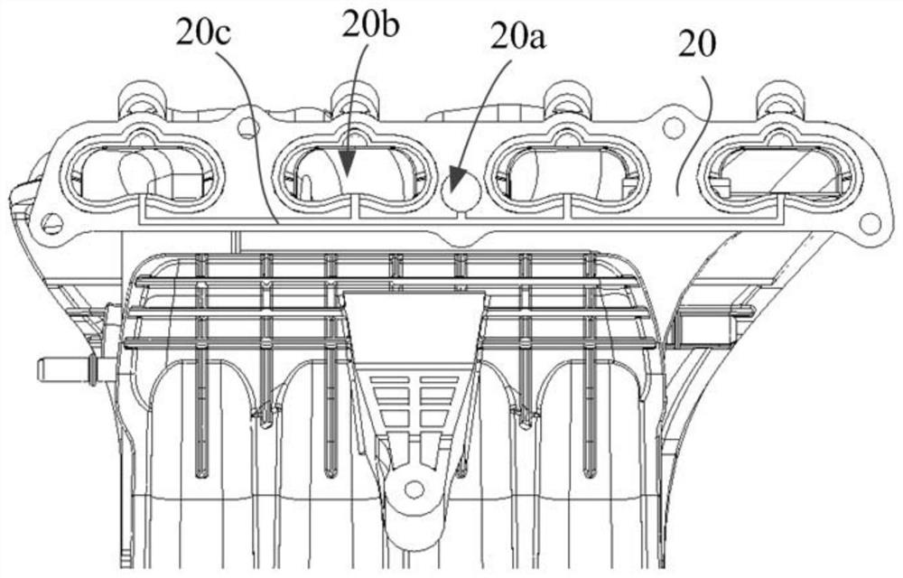 Connection structure of intake manifold and egr system