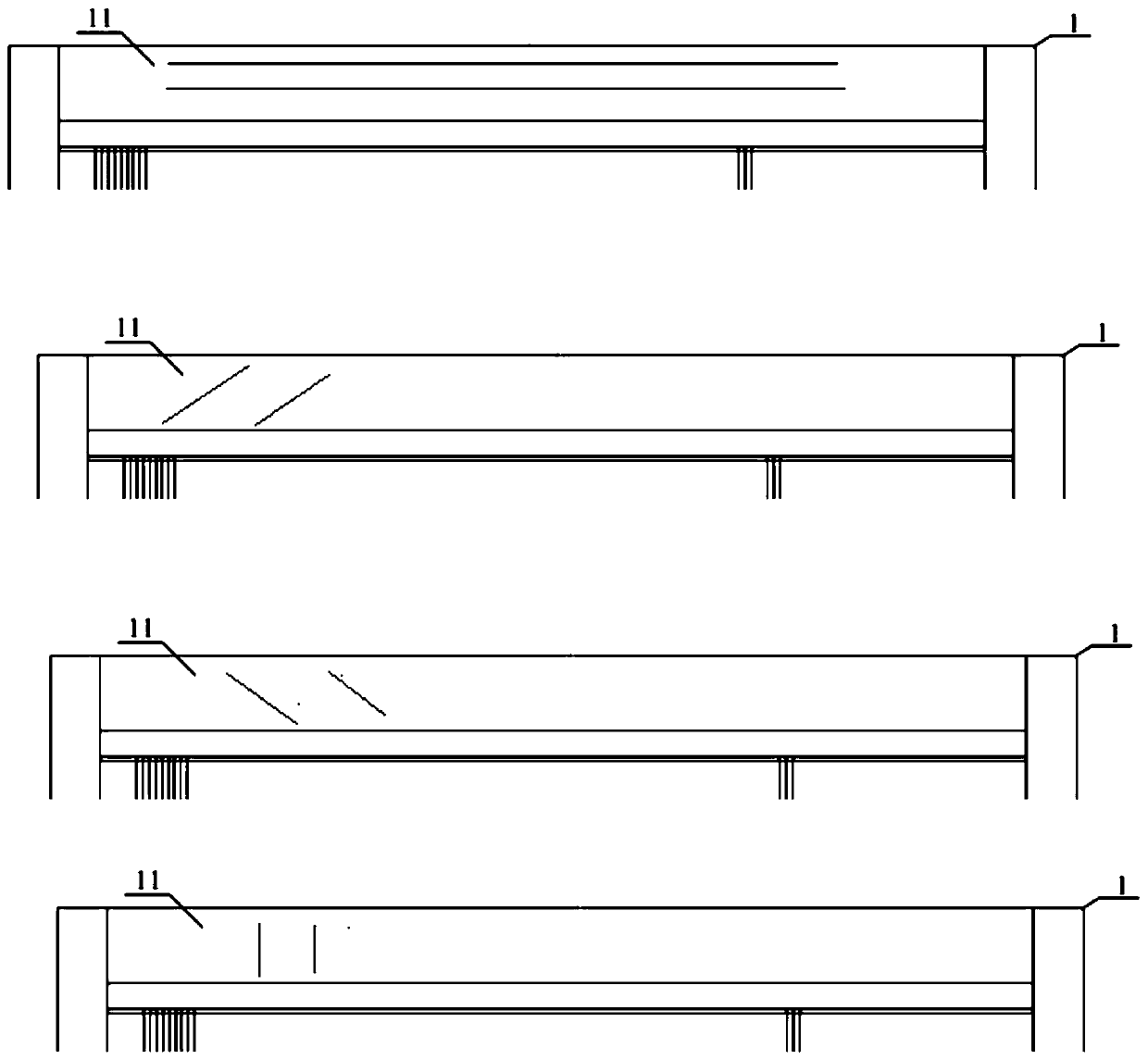 Carbon-aluminum composite material heald frame