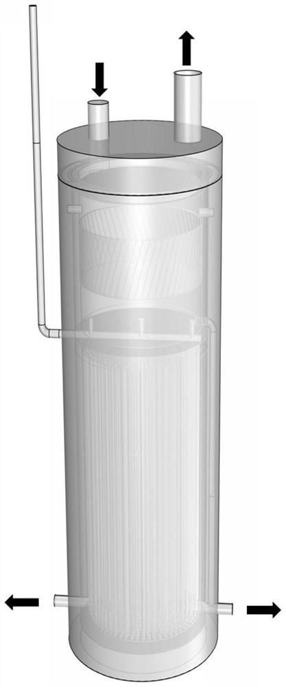 Volatile organic waste gas separation device