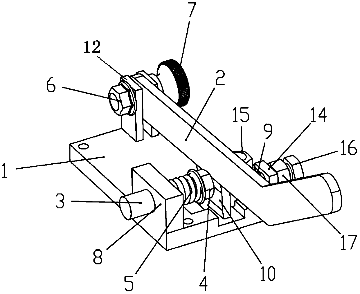 Quick workpiece positioning and clamping device capable of adjusting clamping force