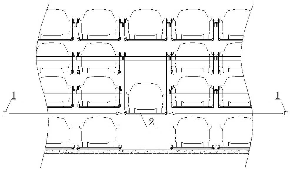 Detection system for automatically detecting gradient of car carrying boards of mechanical parking equipment