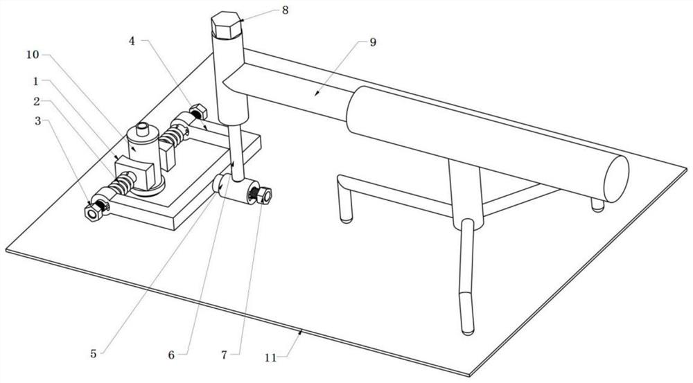 Handheld tool for ultrasonic detection of large-plane workpiece