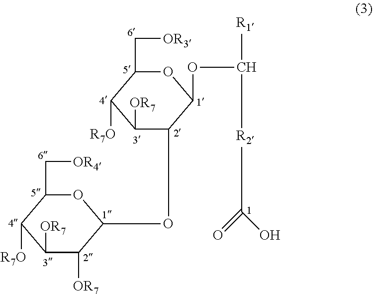 Acid type sophorolipid-containing composition which is suppressed in browning