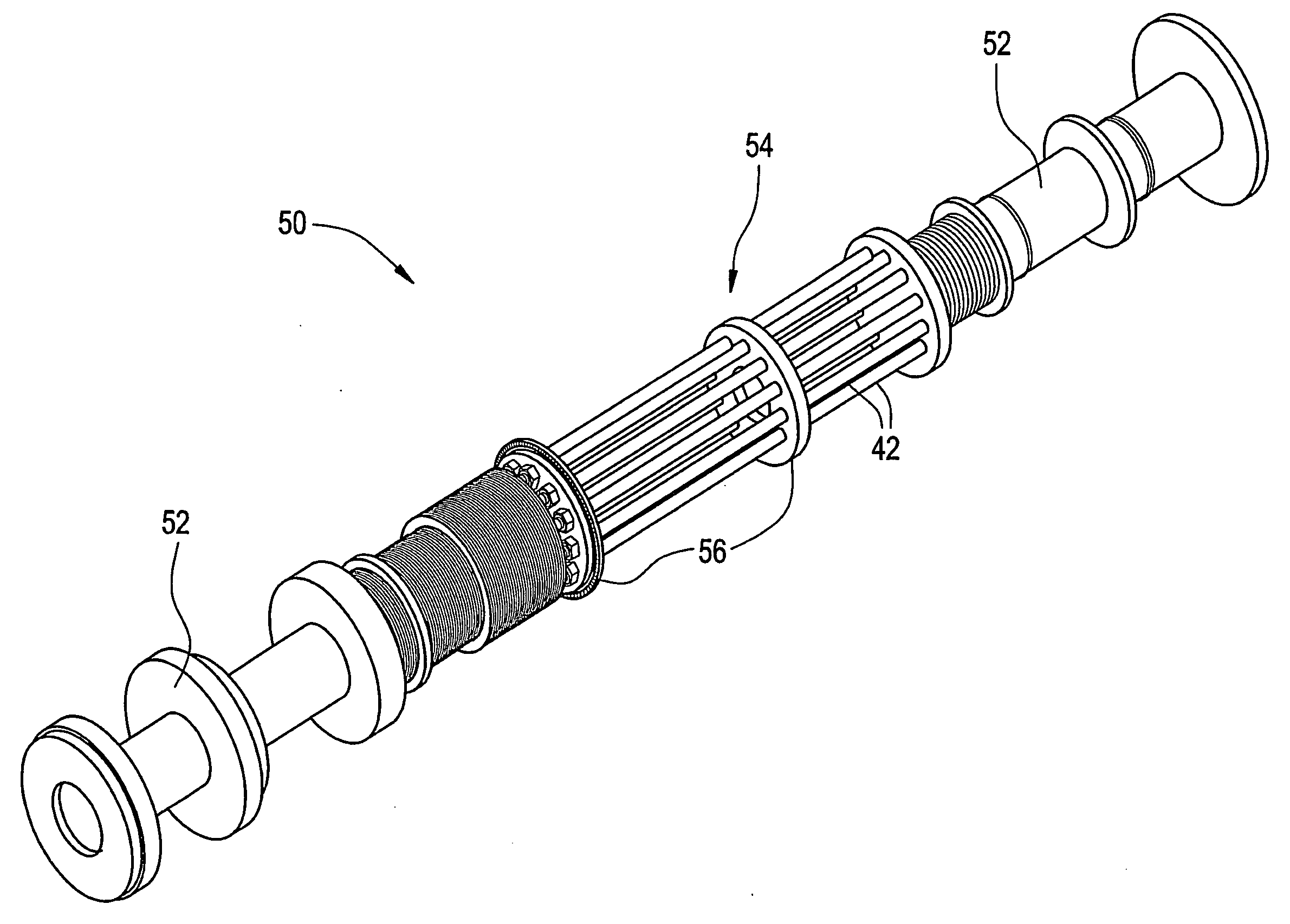 Axial and circumferential seal for stacked rotor and/or stator assembly