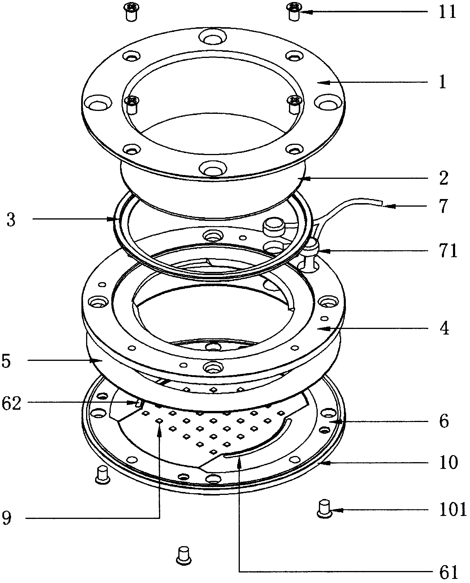 Low-heat-resistance and high-light-efficiency light-emitting diode (LED) integrated light source