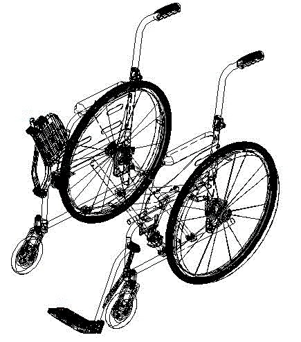 Wheelchair footrest adjusting device