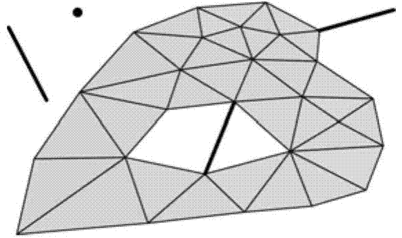 Automatic restoration method of three-dimensional digital geometric grid model structure