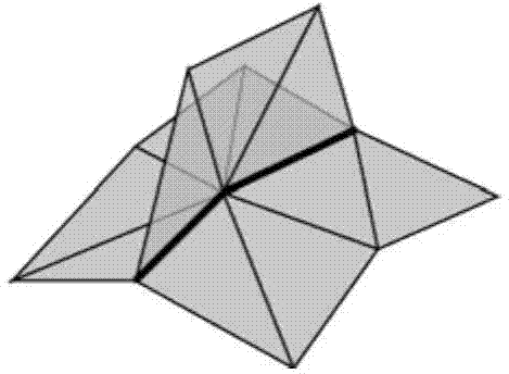 Automatic restoration method of three-dimensional digital geometric grid model structure