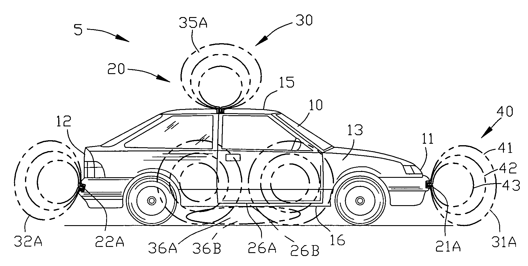 Collision air bag and flotation system