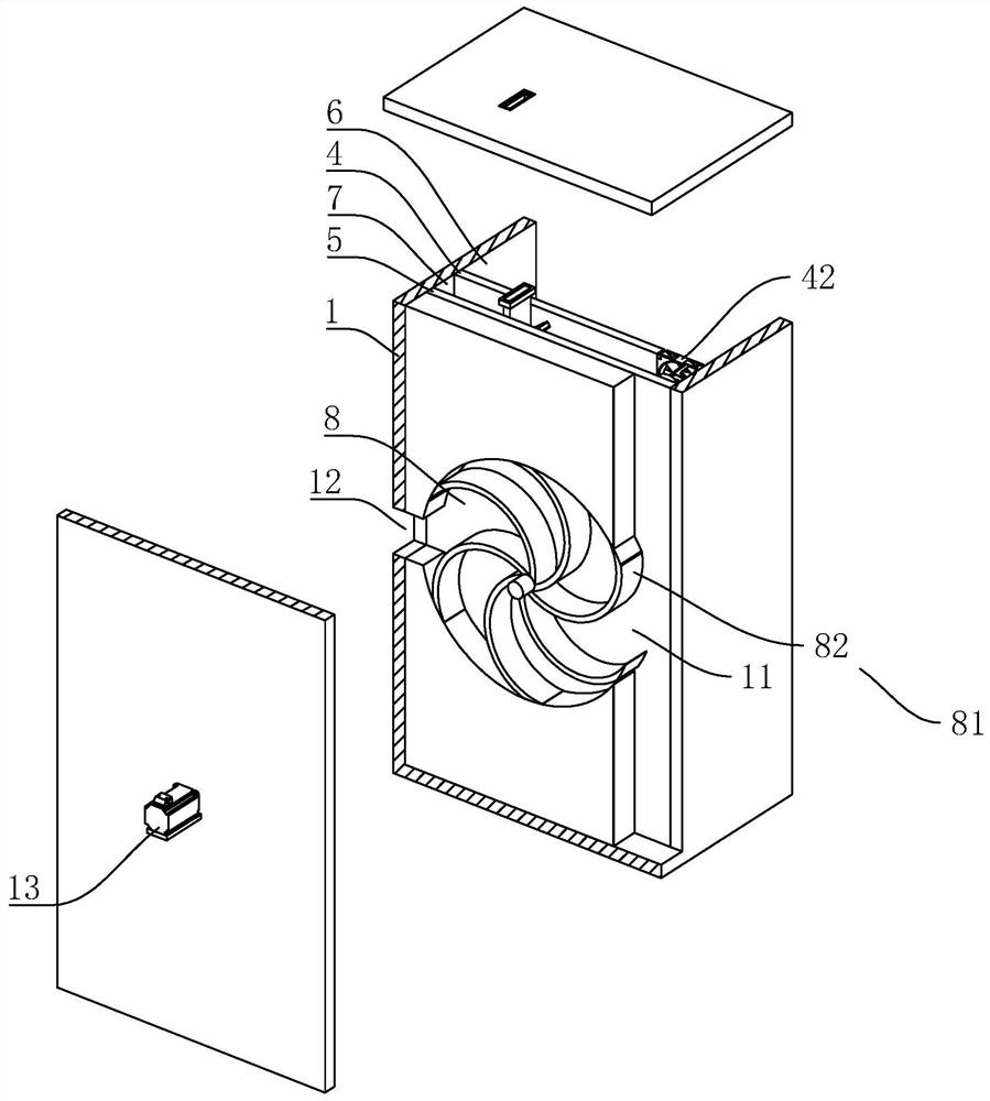 An indoor distribution box with good cooling effect