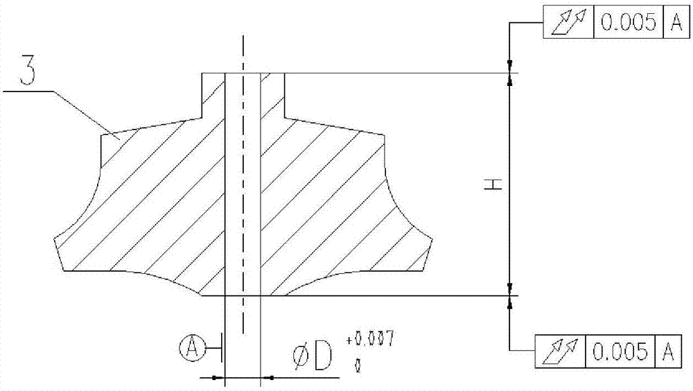 Forging method of 2618a aluminum alloy impeller forging