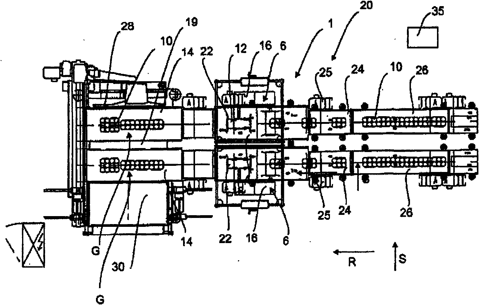 Apparatus for conveying packages