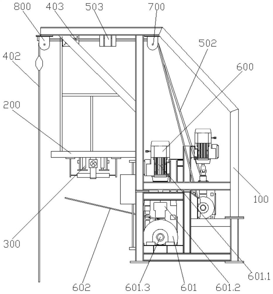 Mechanized folding and unfolding device for flat net and net bag