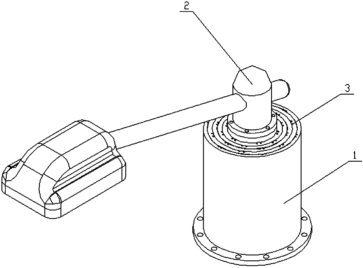 Street lamp pole and installation process based on stretchable structure