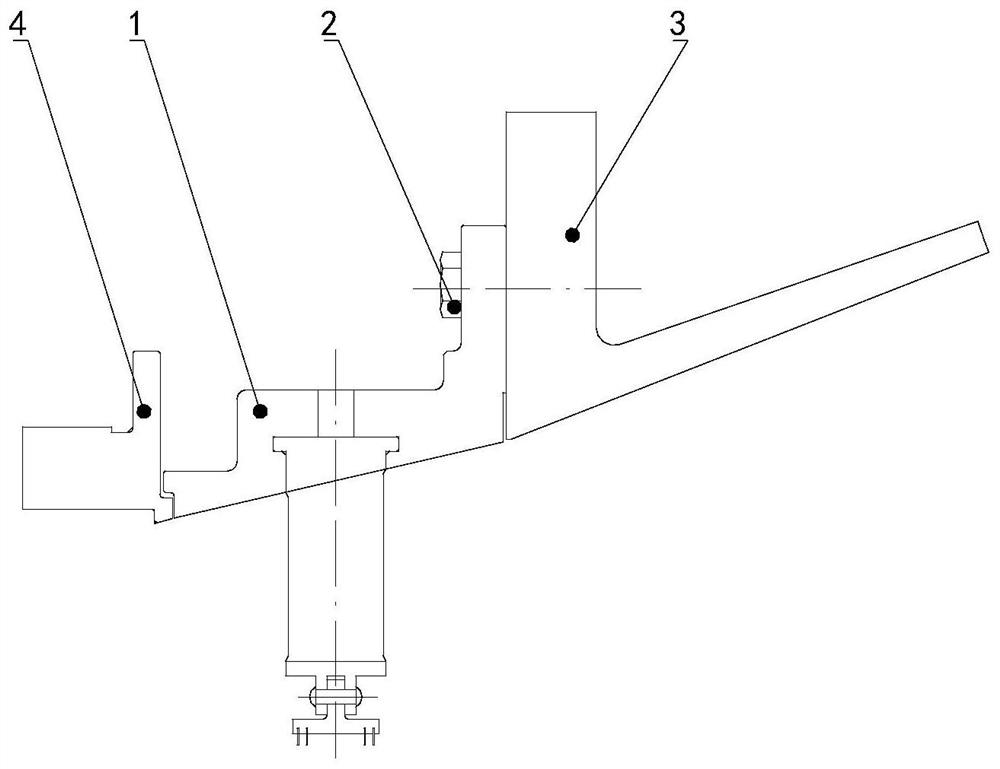 A two-stage vane ring assembly with adaptive thermal expansion for flue gas turbines