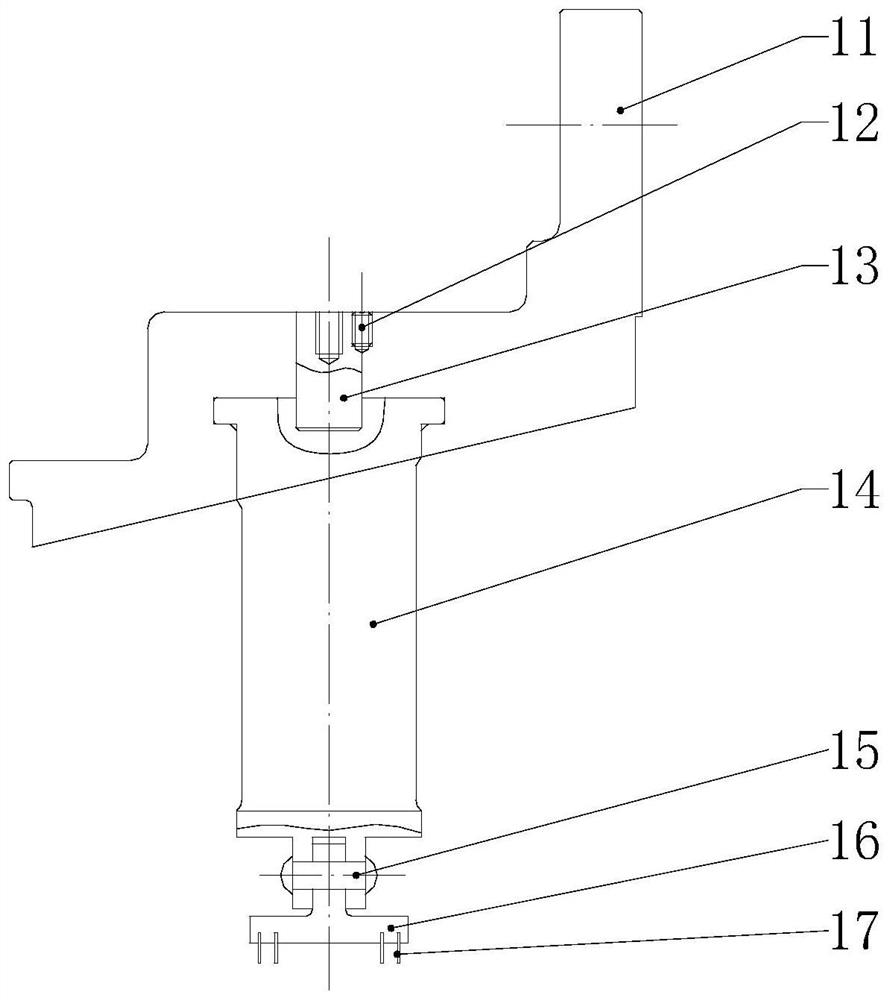 A two-stage vane ring assembly with adaptive thermal expansion for flue gas turbines