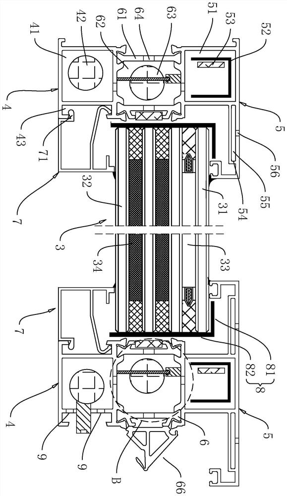 Energy-saving and environment-friendly heat-insulation fireproof window