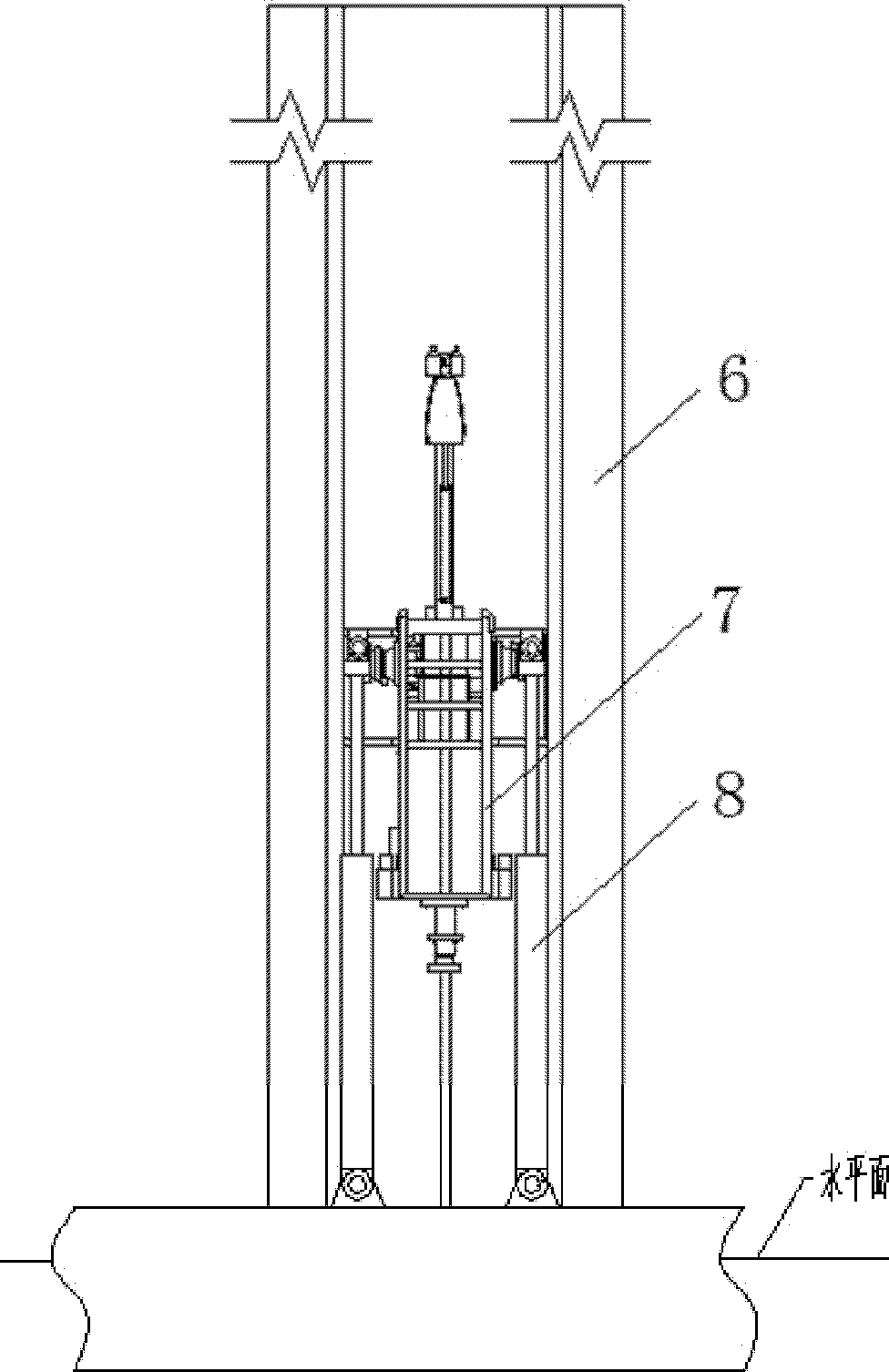 Continuous oil pipe heave compensation device