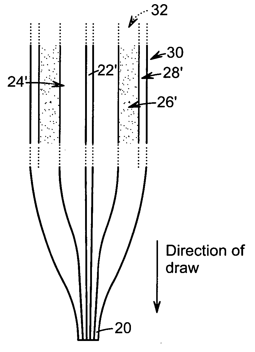 Optical fiber with micro-structured cladding