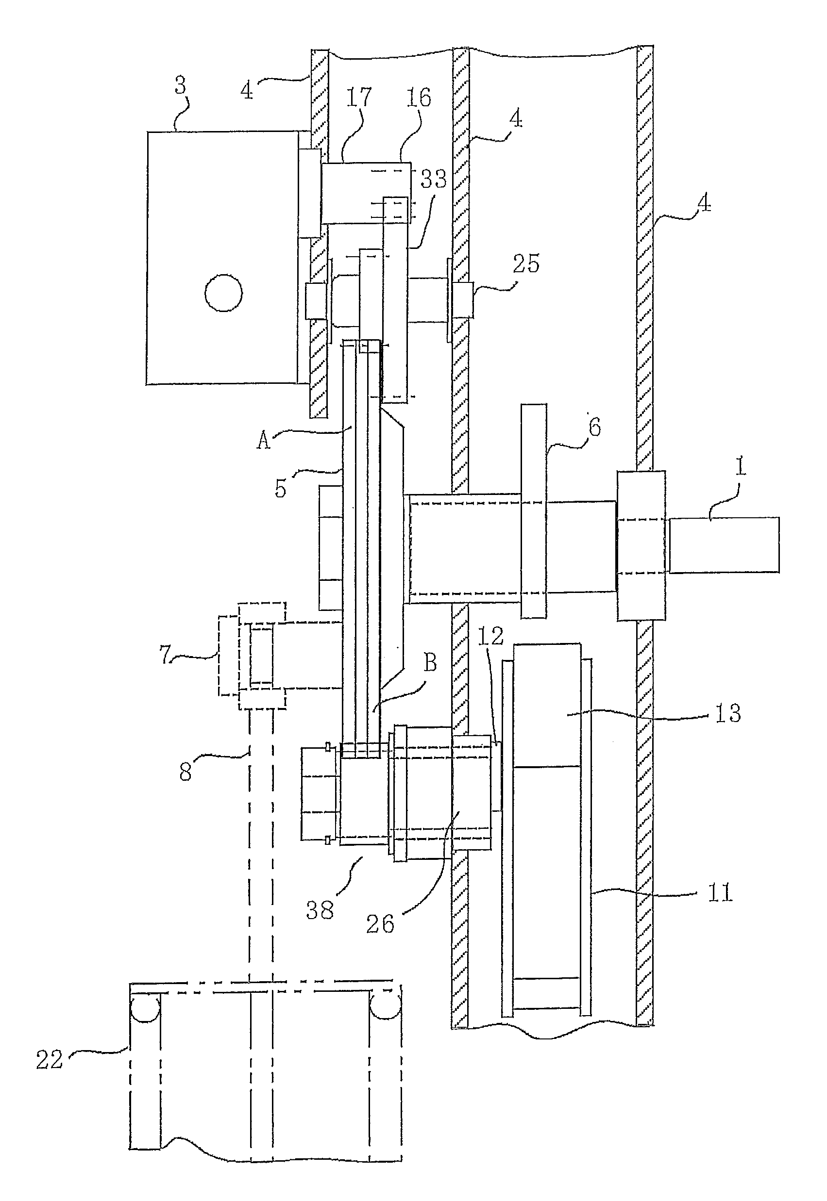 Energy storage mechanism for switching device