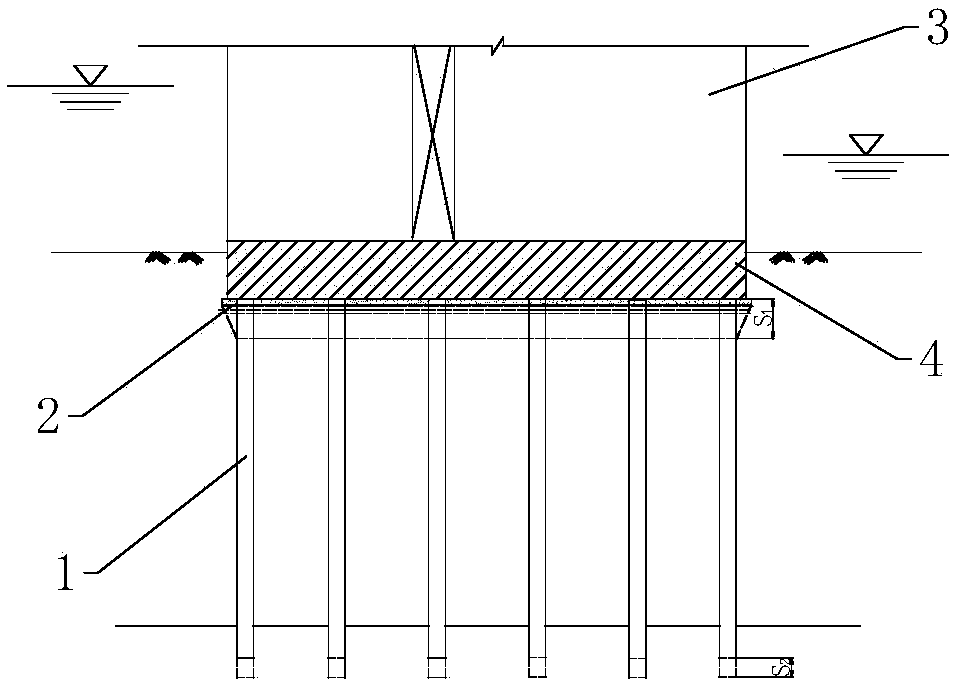 Application method of sparse pile foundation in water conservancy project