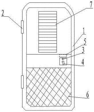 Motor home door structure