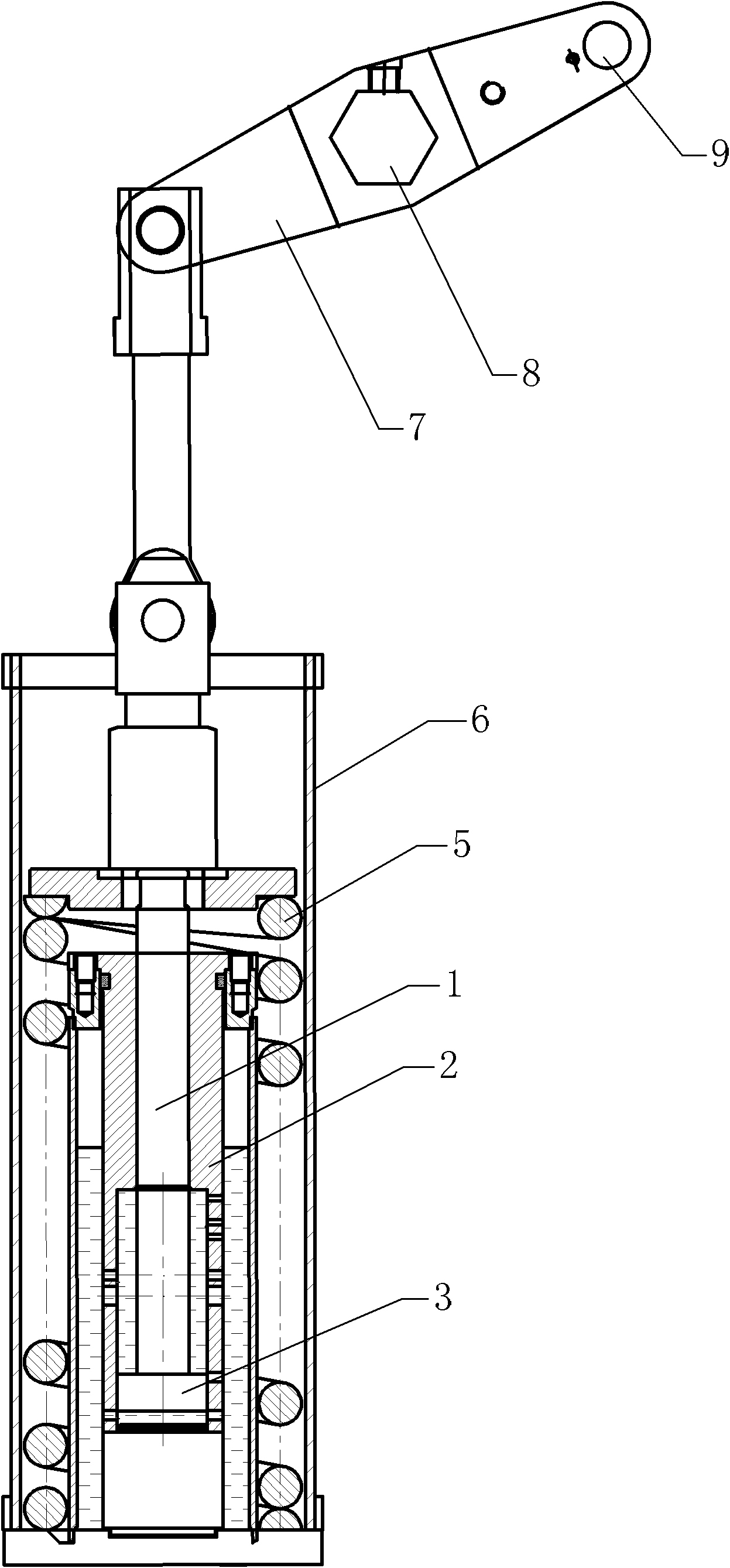 Buffer used for 126kV-vacuum circuit breaker