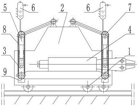 Flexible hanging system of all-hydraulic forging manipulator