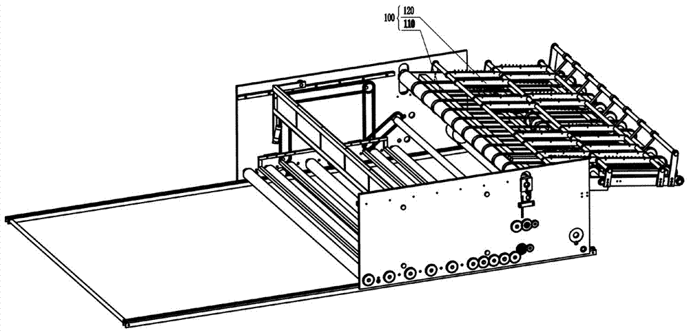 Folding type stacking and waste cleaning machine