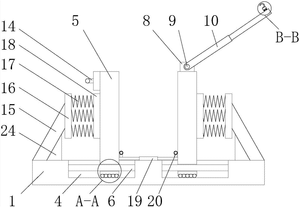 Steel bar lifting device for bridge construction